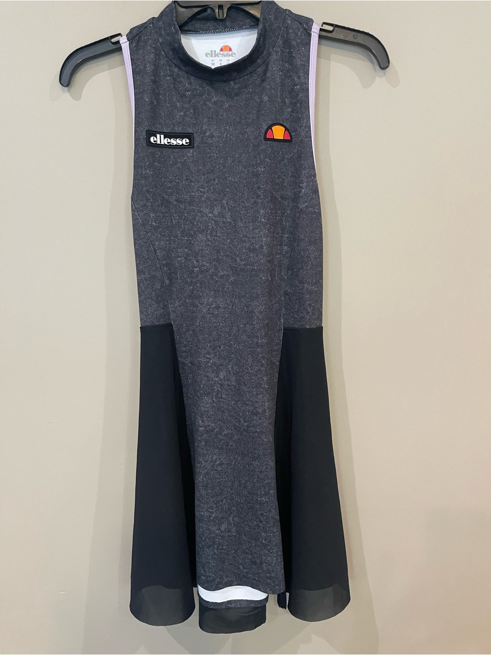 Ellesse Charcoal & Black High-Low Athletic Dress and Shorts Set